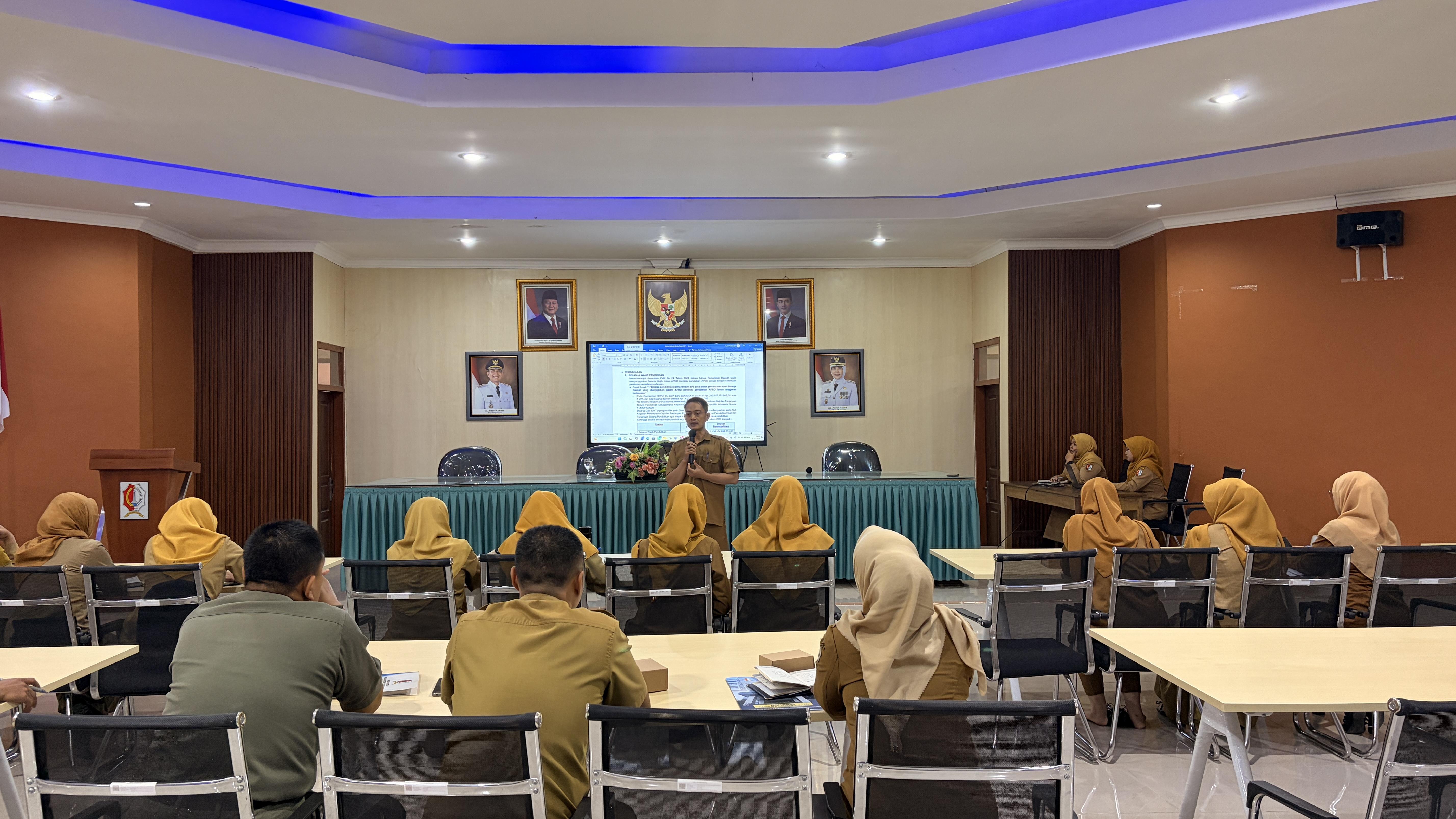 BPKAD Bojonegoro Gelar Rapat Koordinasi Penganggaran Belanja Wajib Tahun 2027